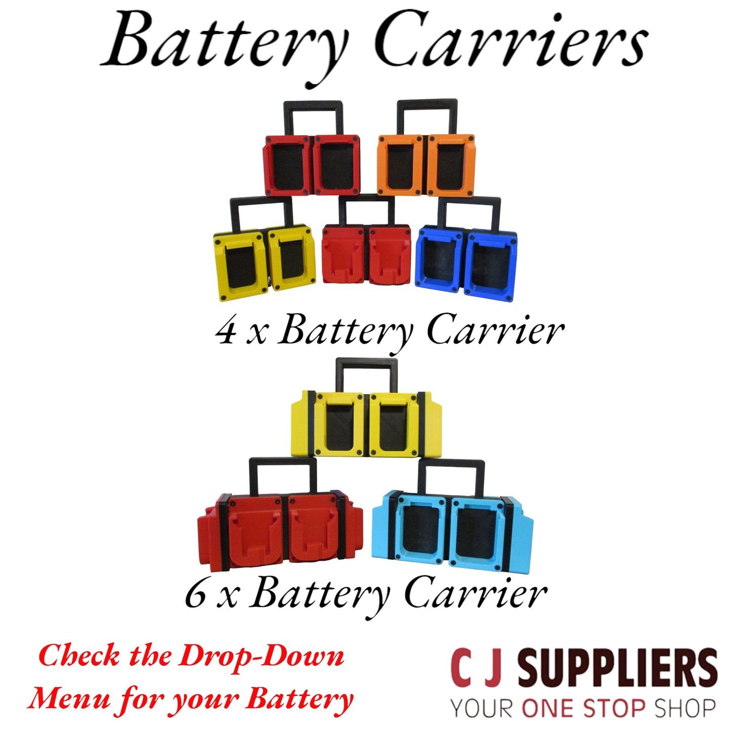 Multi Brand 4x & 6x Carrying Battery Case