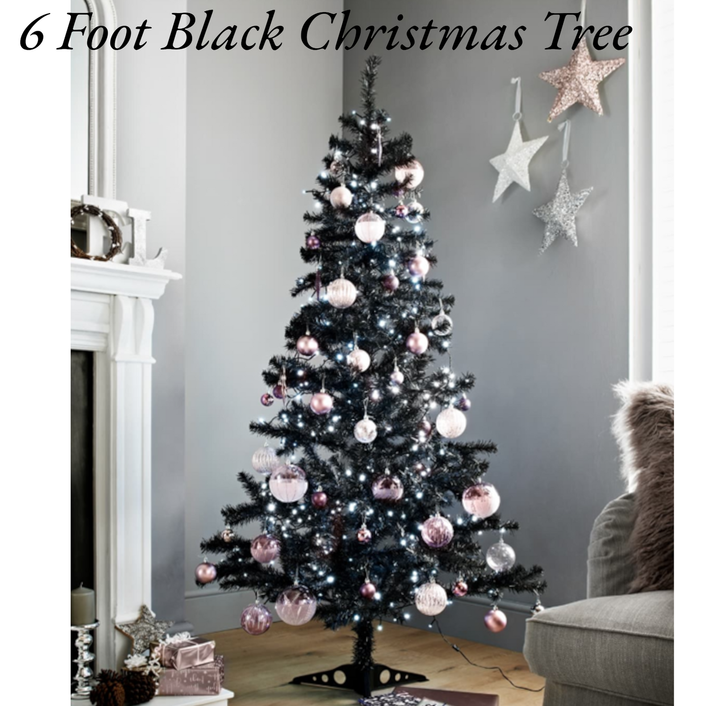 Black Christmas Tree 6ft