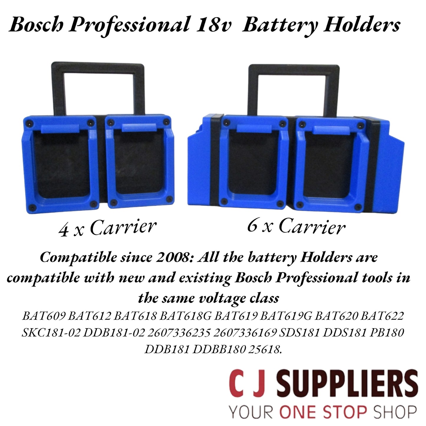 Multi Brand 4x & 6x Carrying Battery Case