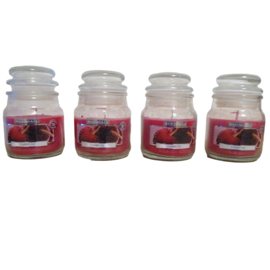 Mini Jars Luxury Fragranced - Pack of 4 Candles (Cherry Fizz)