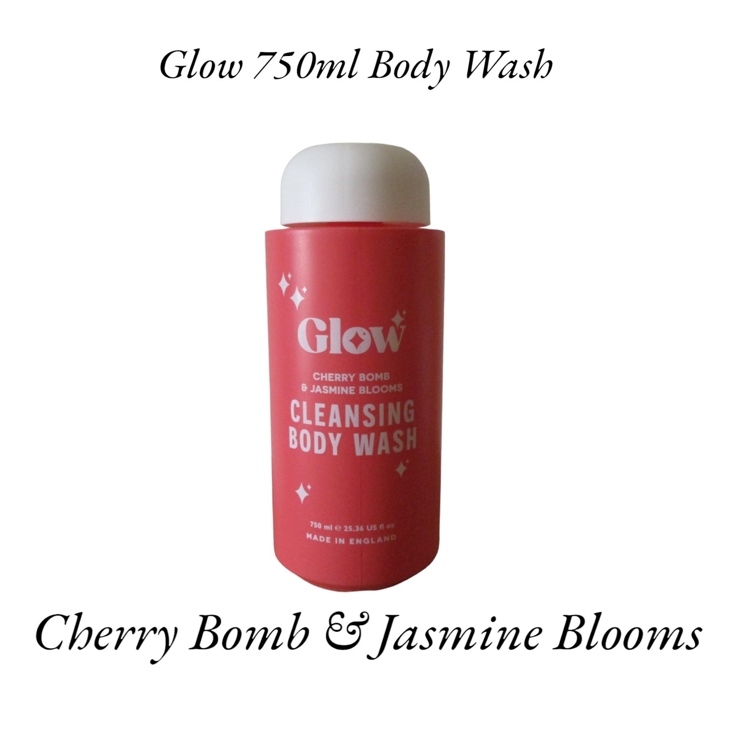 Glow Body Wash 750ml - Vanilla / Caramel & Cherry / Jasmine