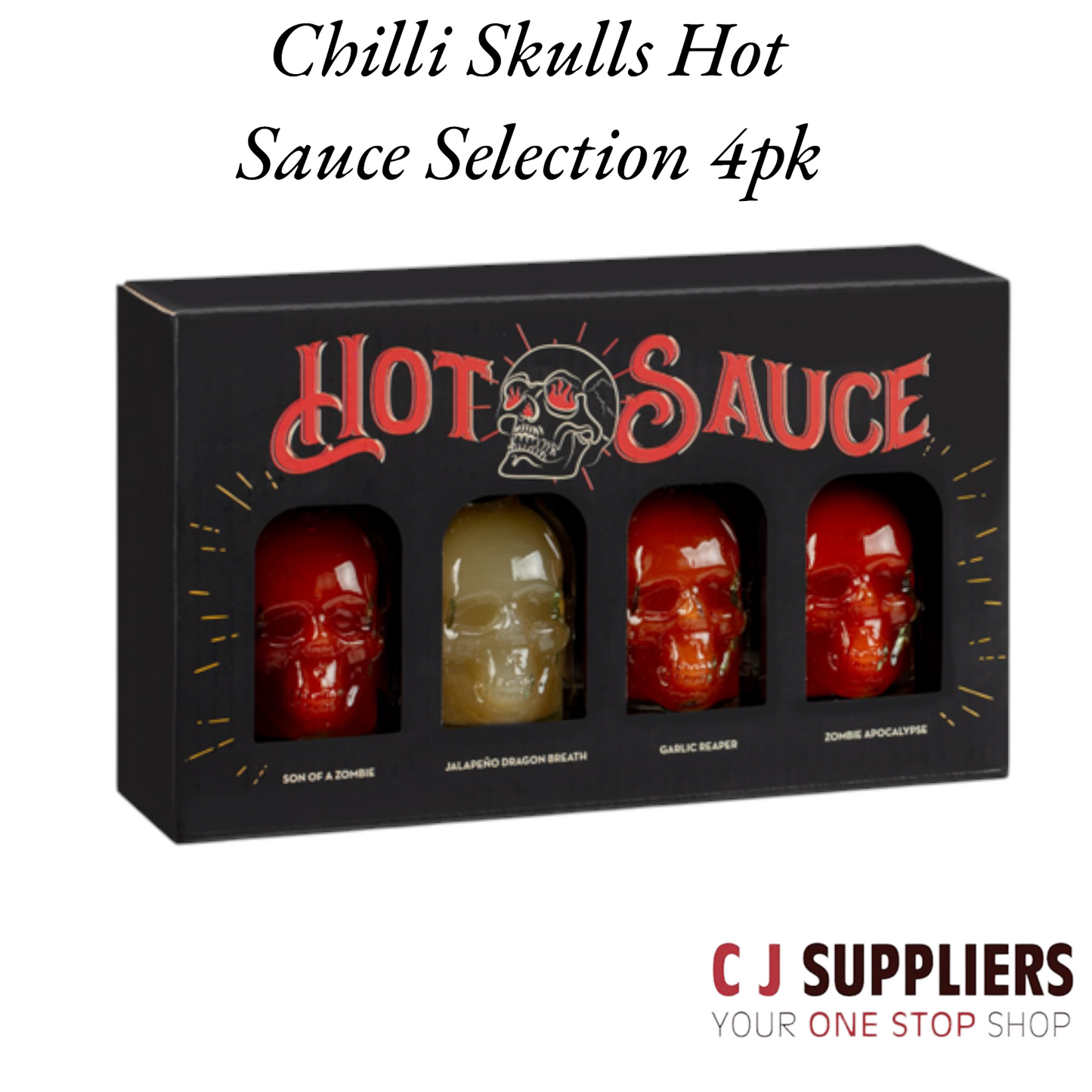 Chilli Skulls Hot Sauce Selection 4pk