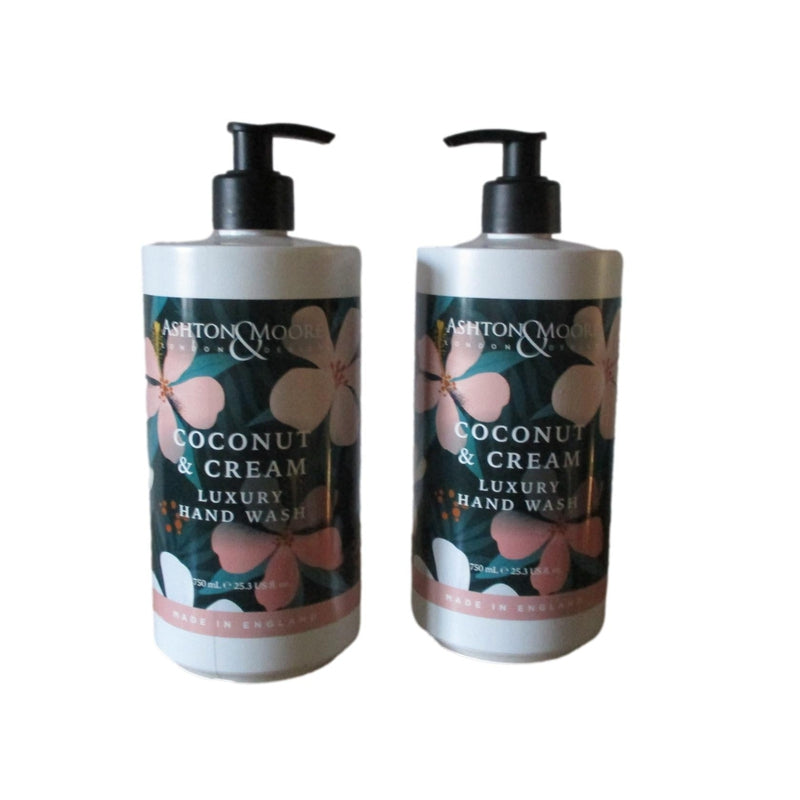 Ashton Moore London Design - Coconut Cream - Luxury Hand Wash 2 x 750ml Hand Wash