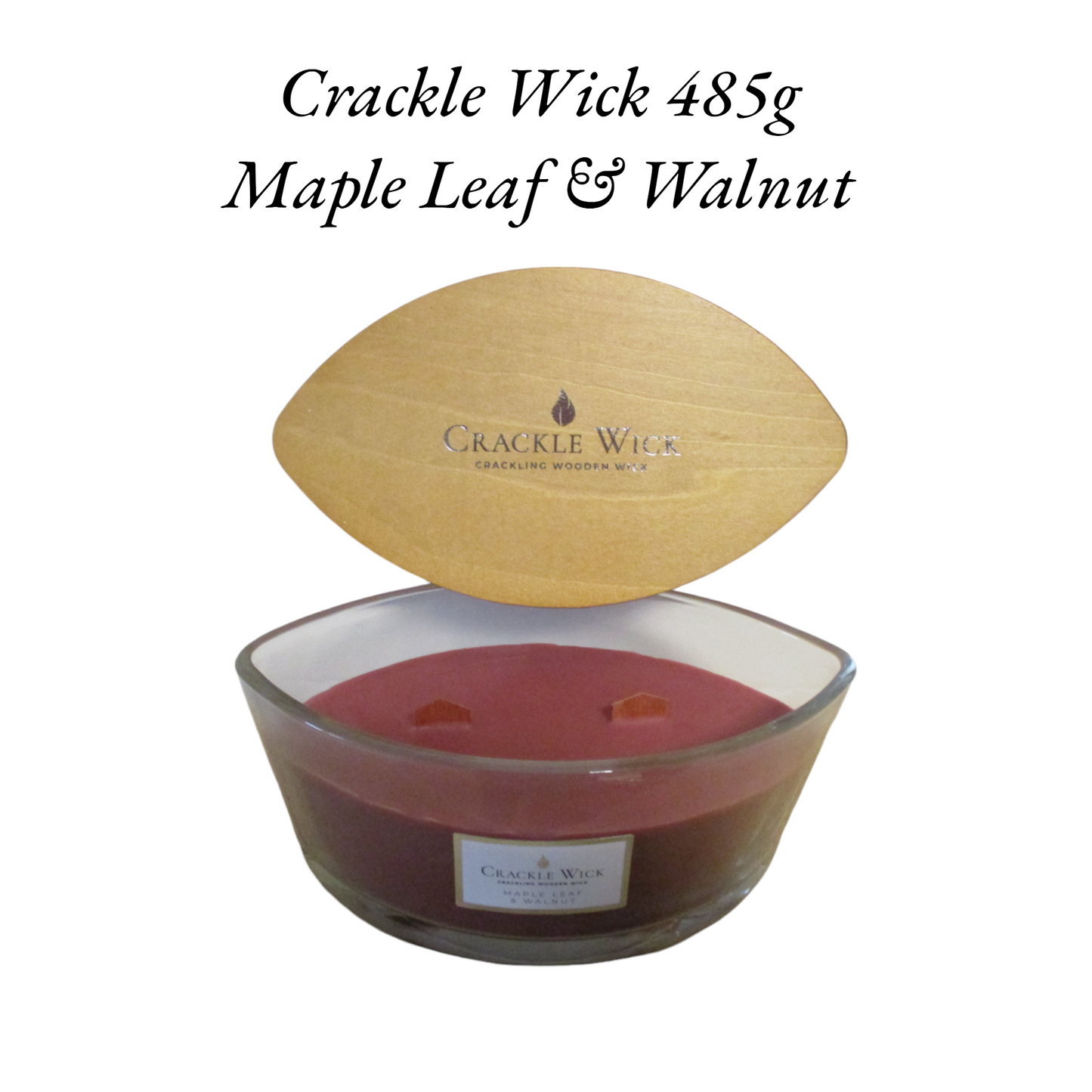 Crackle Wick 485g  Maple Leaf & Walnut