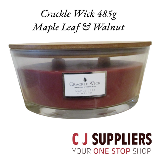 Crackle Wick 485g  Maple Leaf & Walnut