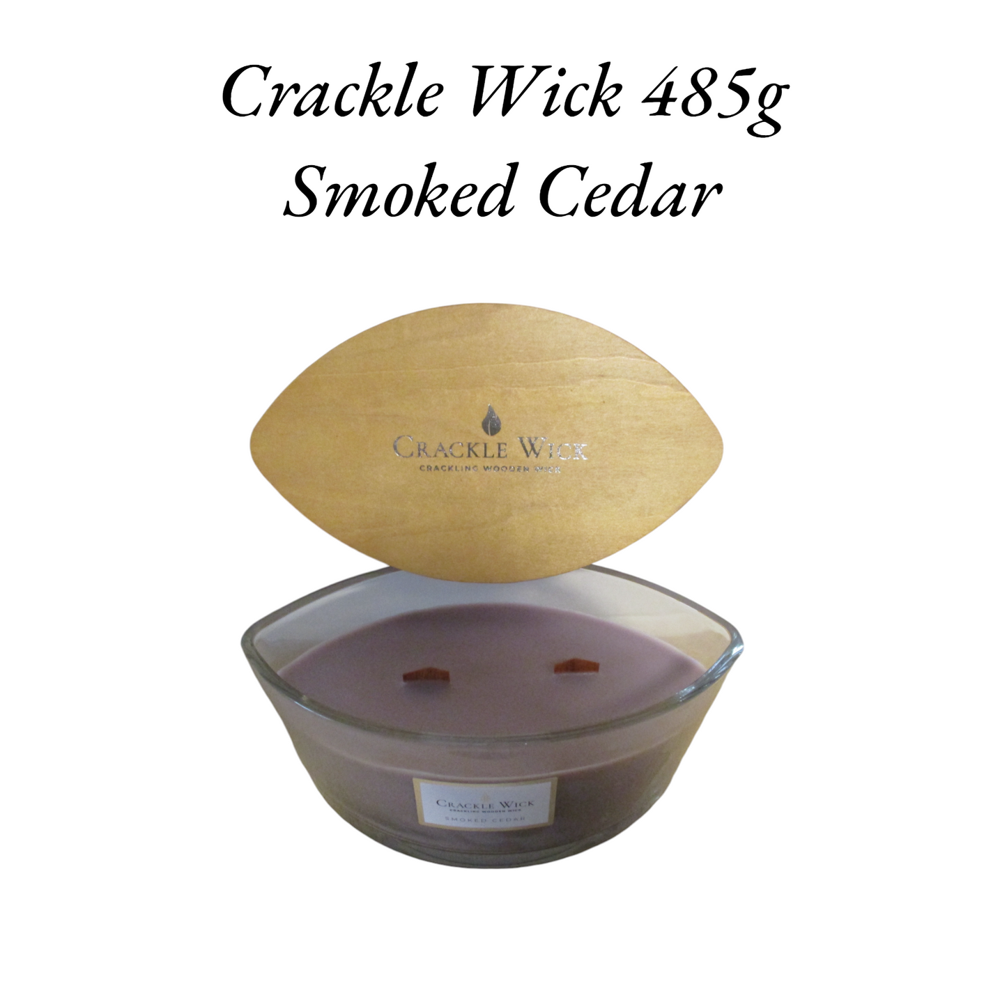 Crackle Wick 485g Smoked Cedar