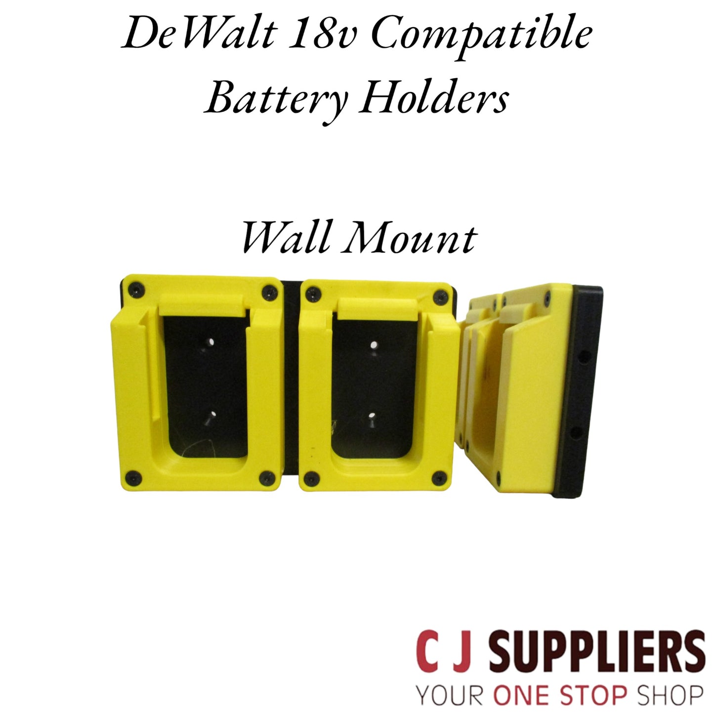 DeWalt 18v - Compatible” Battery - Wall Mount - Belt Loop & Carrying Case