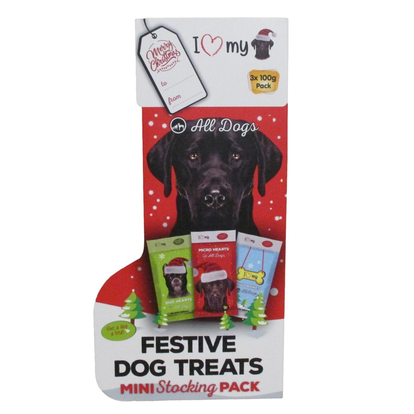 I Love My Dog Festive Dog Treats 3 x 100g