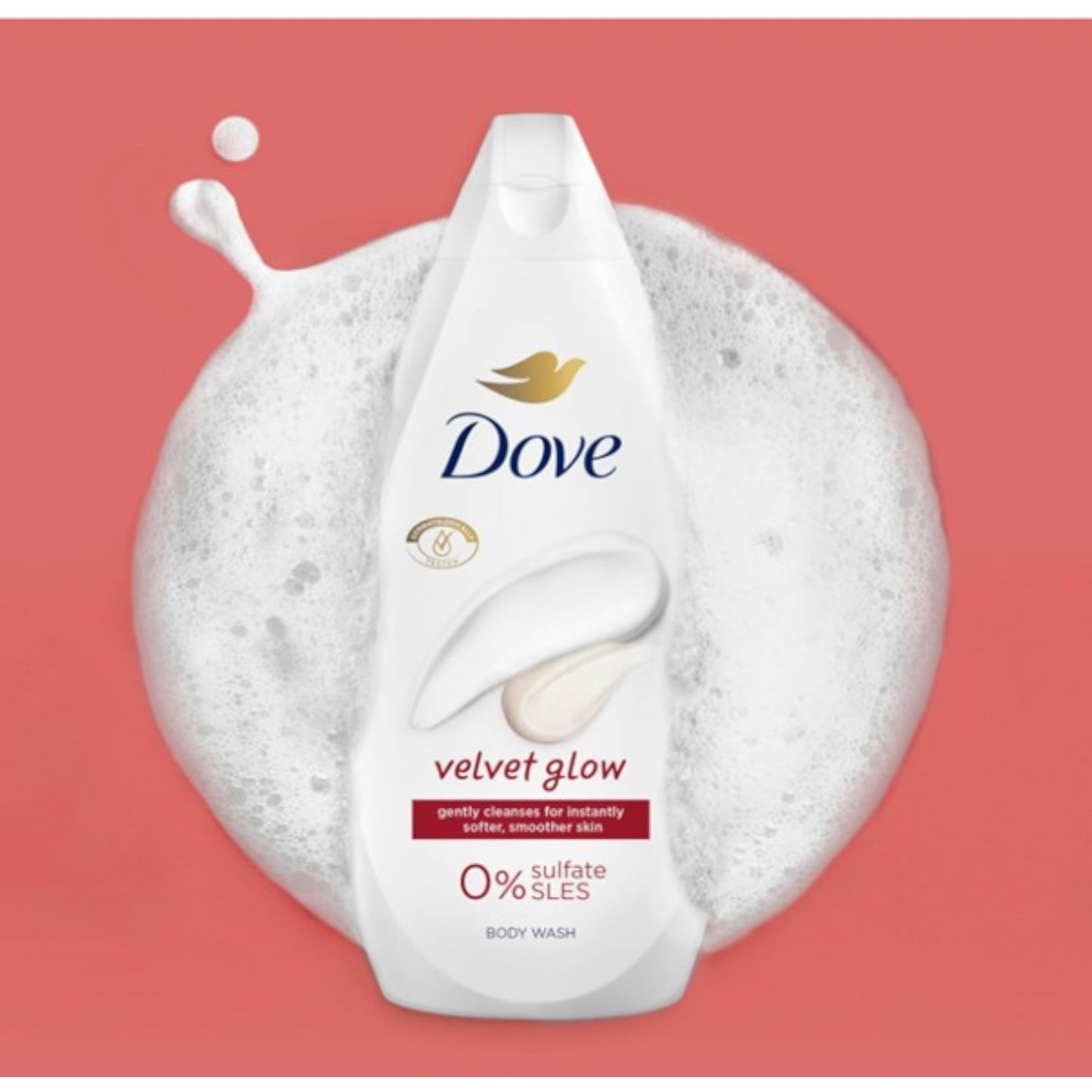 Dove XL Velvet Glow Body Wash  , (2x720ml)