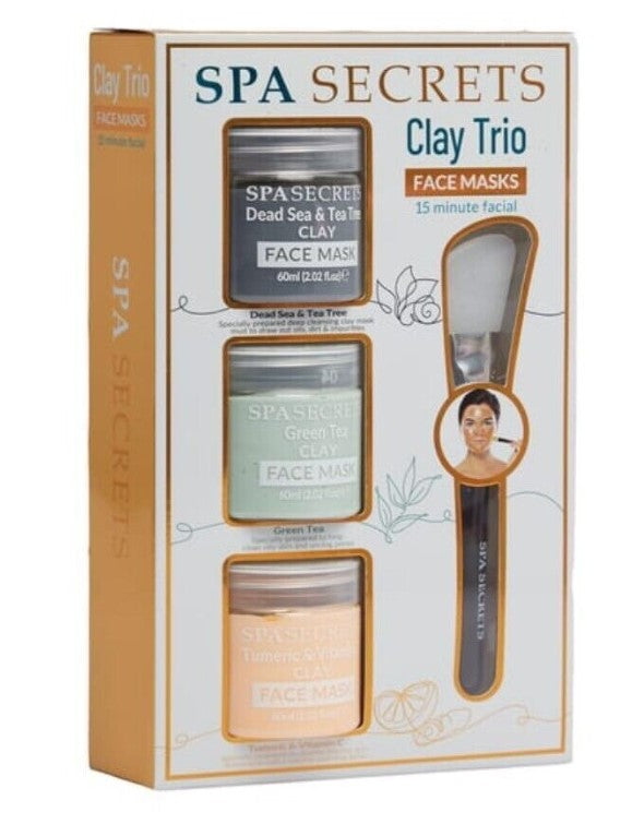 Spa Secrets: Clay Trio Face Mask Set