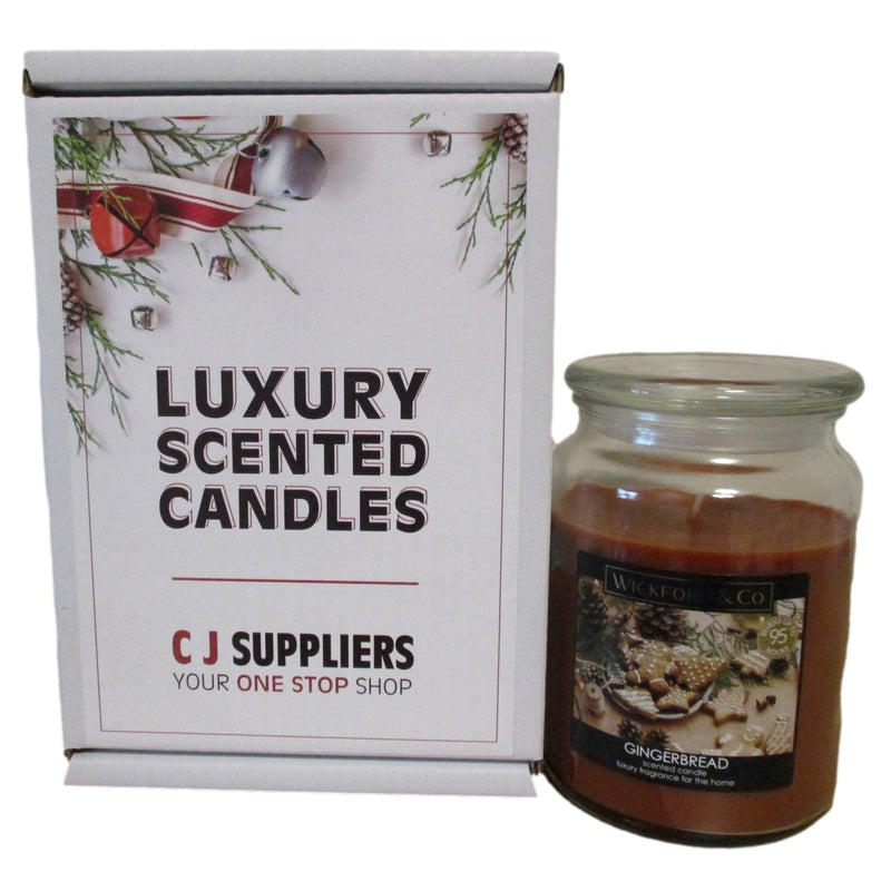 Luxury Scented Candle - (Gingerbread) - Christmas Gift Boxed