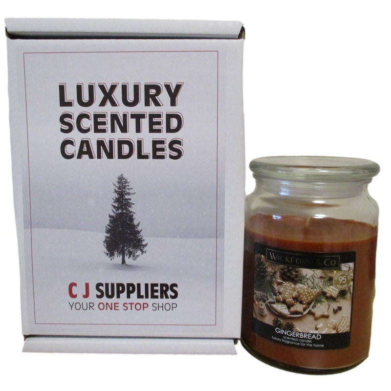 Luxury Scented Candle - (Gingerbread) - Christmas Gift Boxed