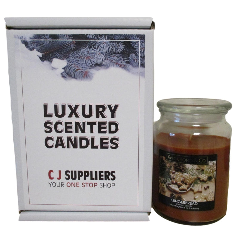 Luxury Scented Candle - (Gingerbread) - Christmas Gift Boxed