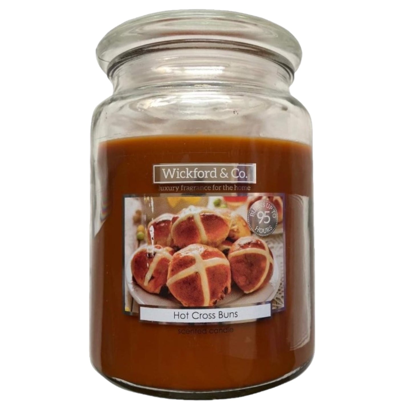 Luxury Scented Candle - (Hot Cross Bun) - (By Wickford & Co)