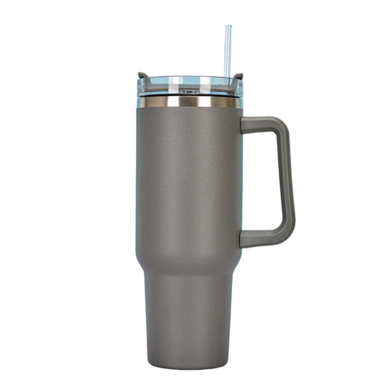 HYDRATE 40oz tumbler with handle stainless steel cups with straw and lid, simple modern coffee insulated (Hot or Cold) travel mug.