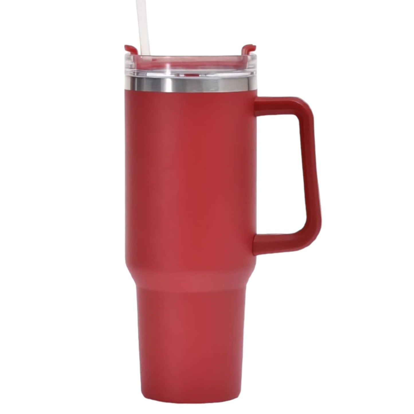 HYDRATE 40oz tumbler with handle stainless steel cups with straw and lid, simple modern coffee insulated (Hot or Cold) travel mug.