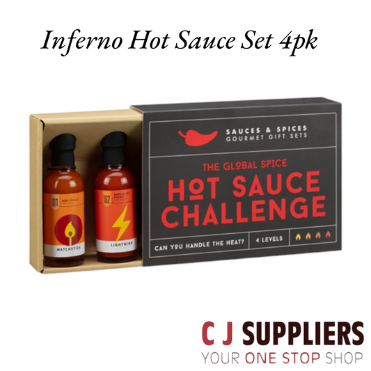 Inferno Hot Sauce Set 4pk