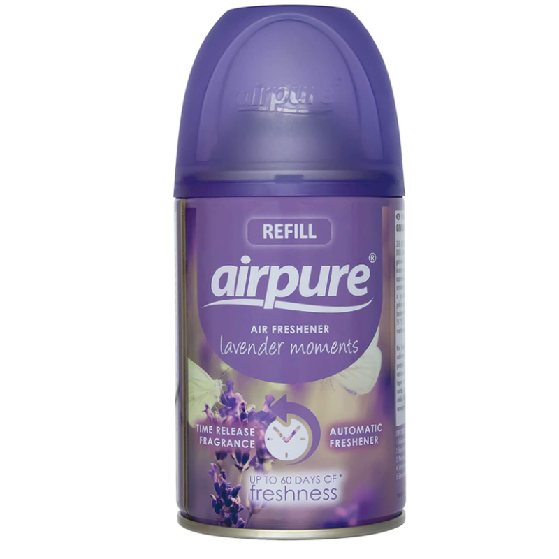 Airpure Air-O-Matic Air Dispenser & 3 x Refill's - Lavender Moments Fragrance