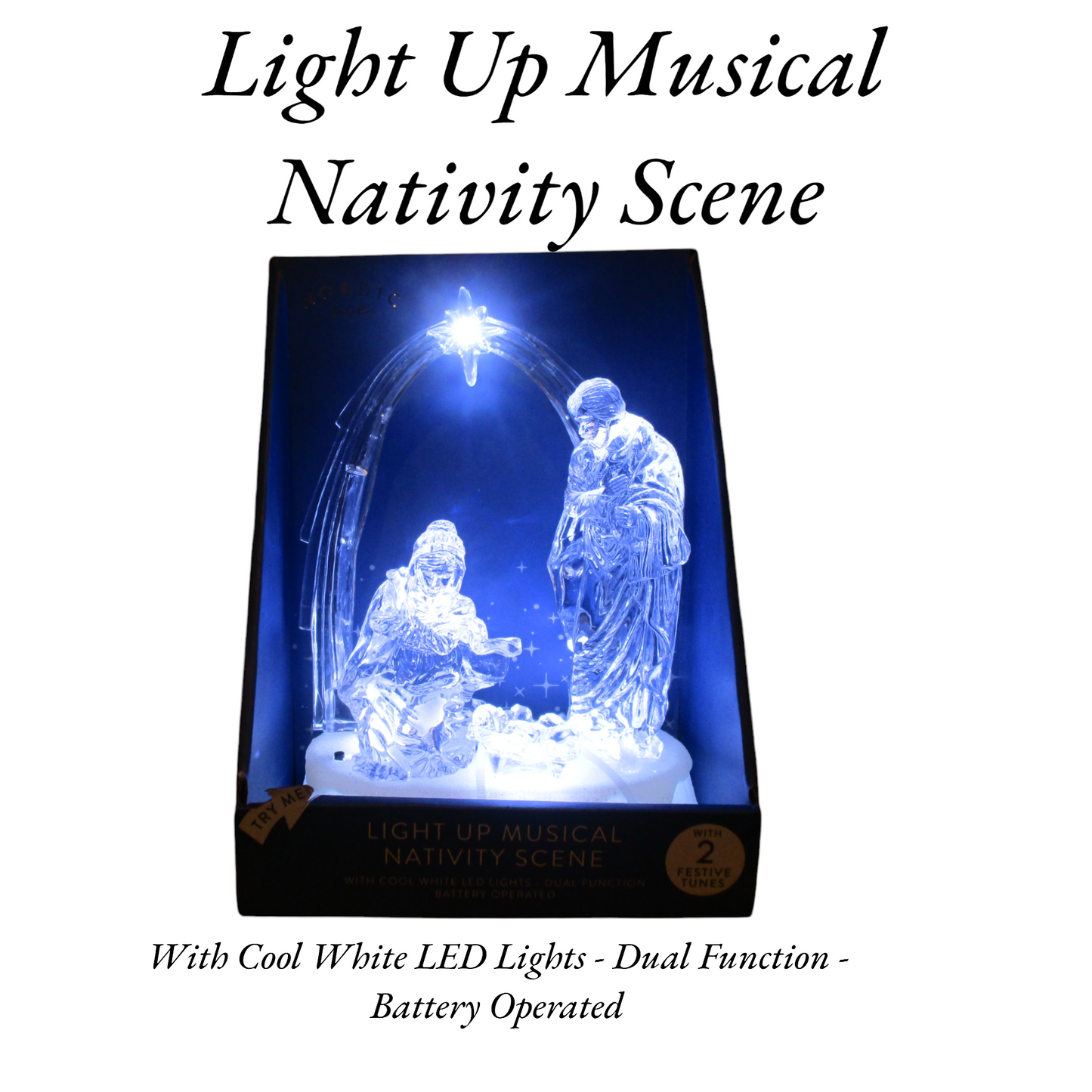 Magical Light Up Musical Nativity Scene.