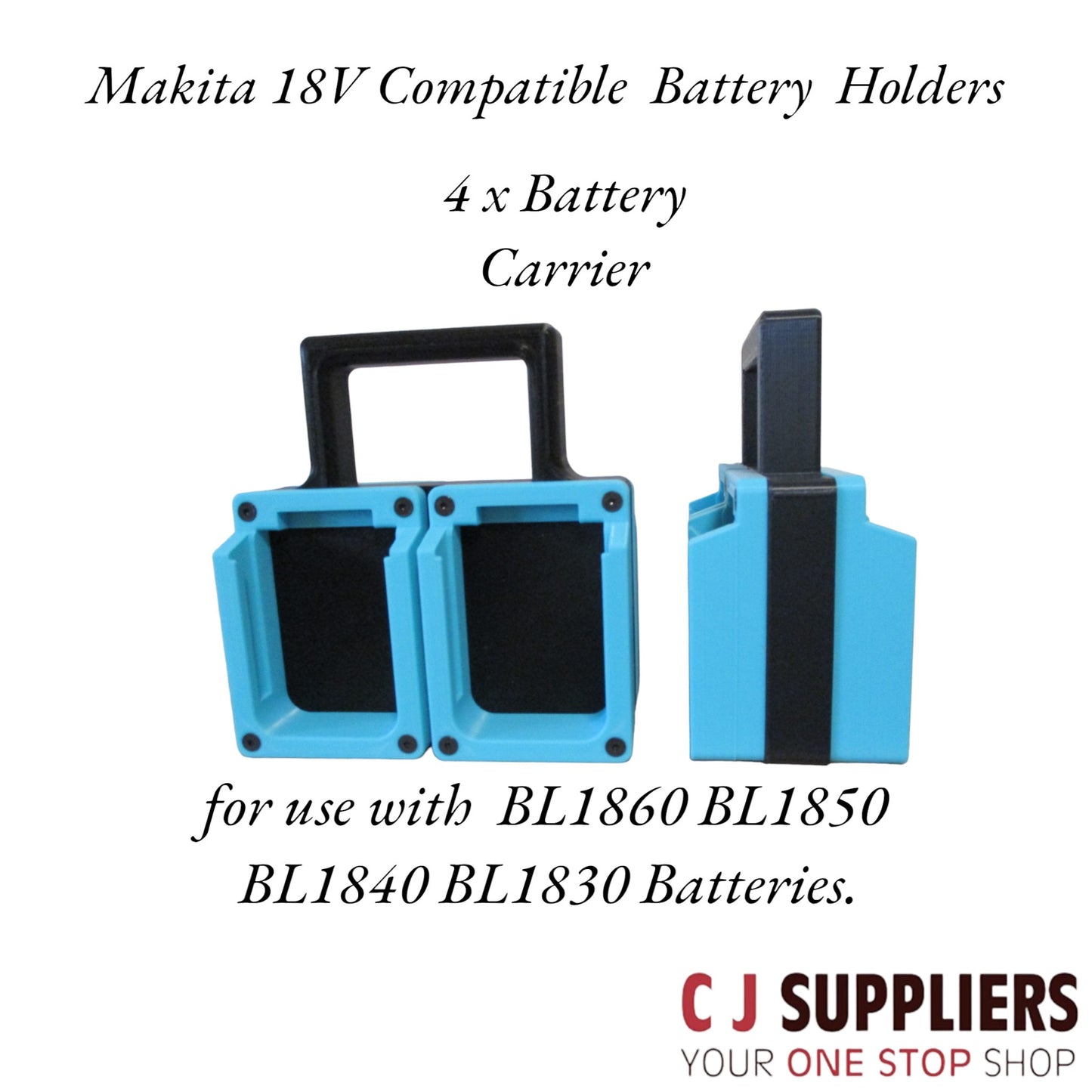 Makita 18V "Compatible” Battery - Wall Mount - Belt Loop & Carrying Case