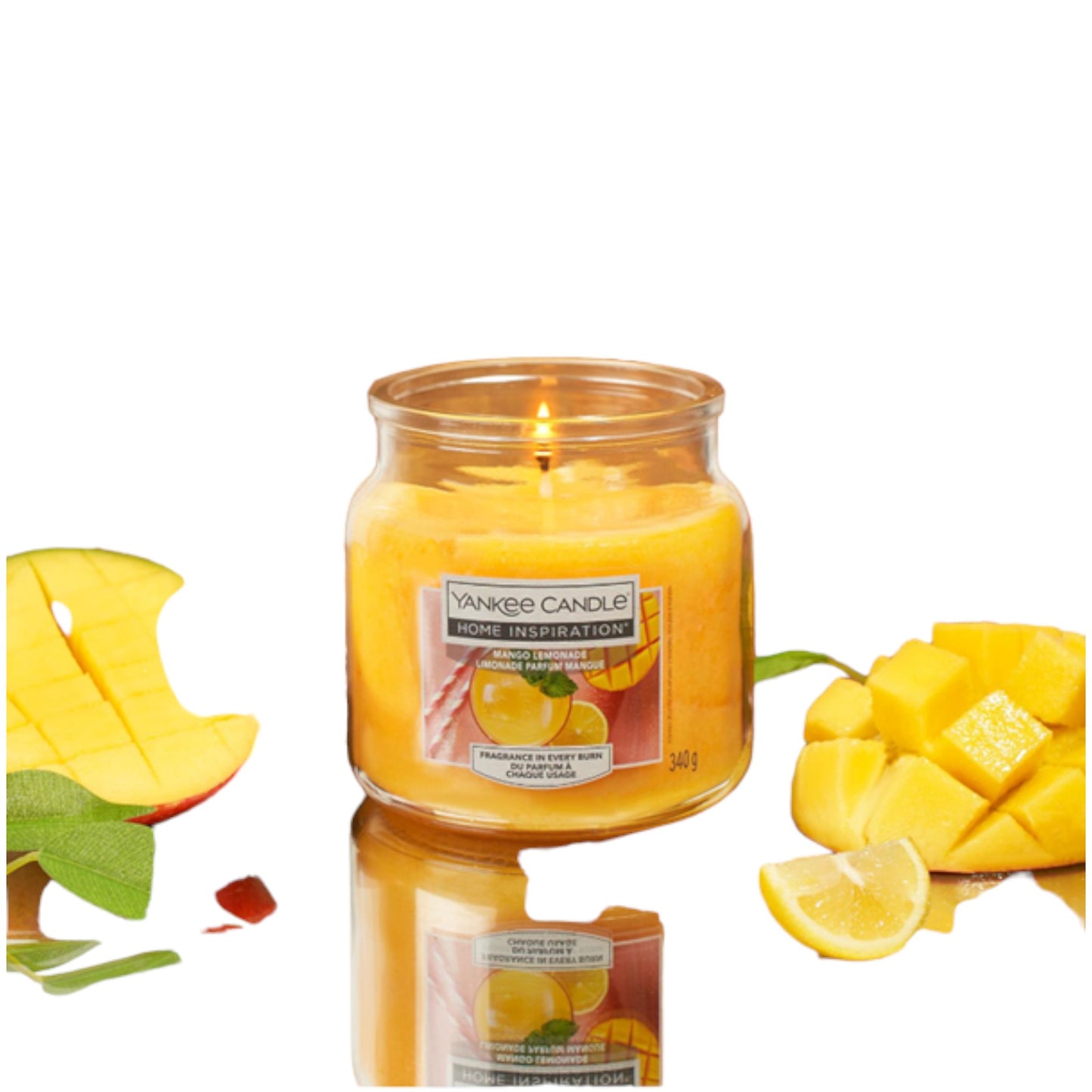 Yankee Mango & Lemonade Medium Jar 340g