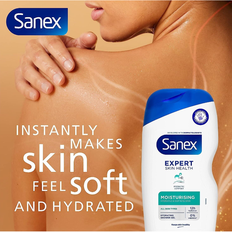 Sanex XL - Expert Moisturising Shower Gel - 2 x 570ml