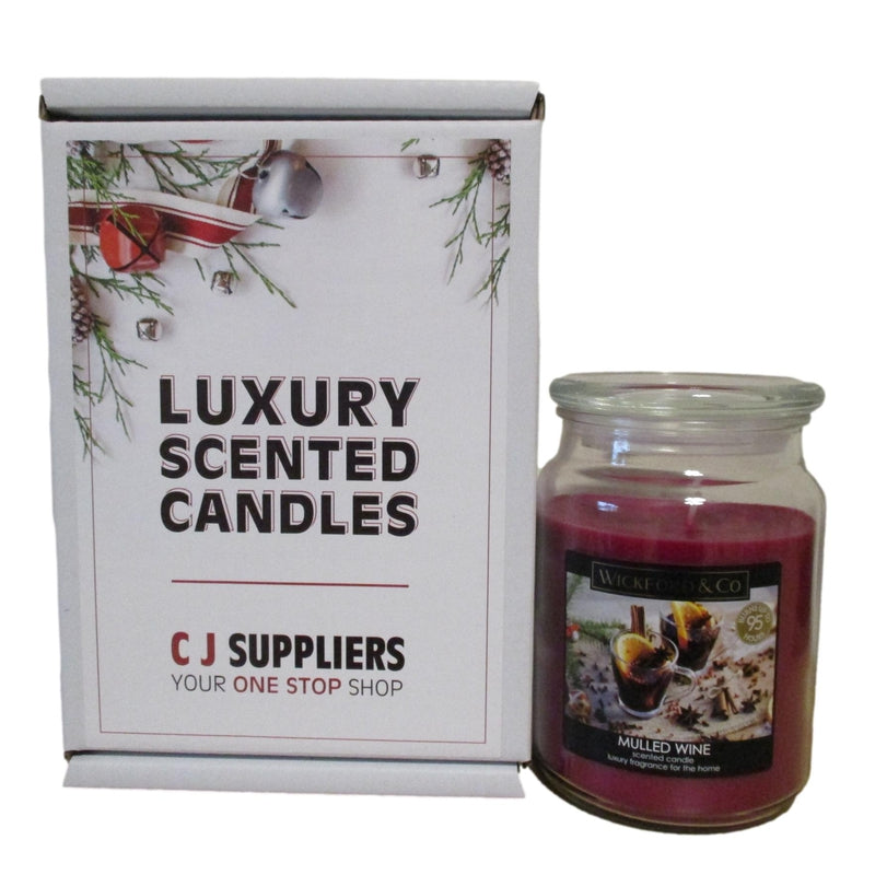 Luxury Scented Candle - (Mulled Wine) - Christmas Gift Boxed