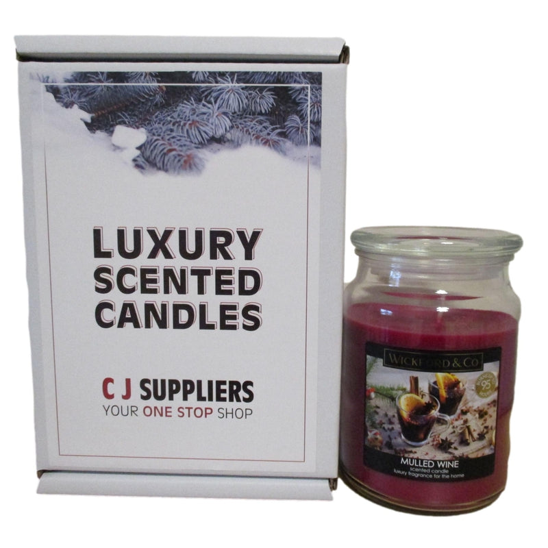 Luxury Scented Candle - (Mulled Wine) - Christmas Gift Boxed