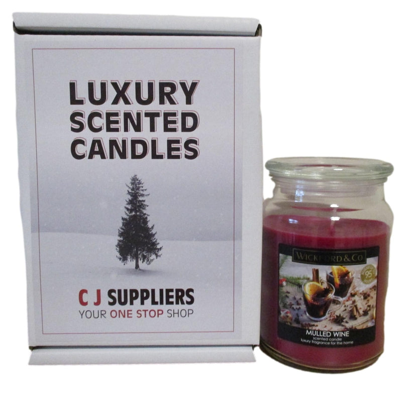 Luxury Scented Candle - (Mulled Wine) - Christmas Gift Boxed