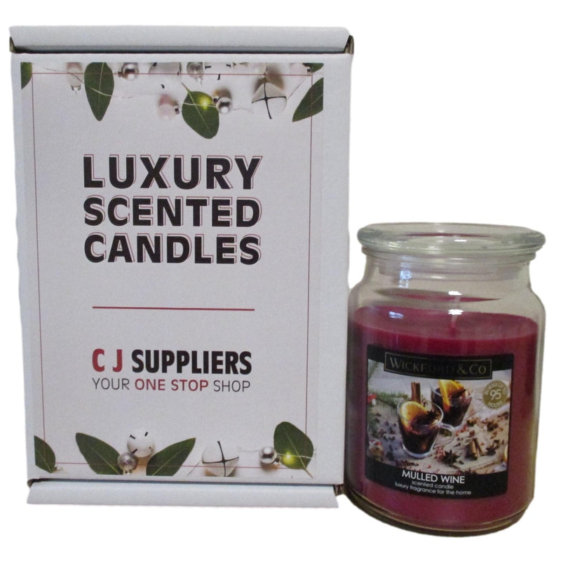 Luxury Scented Candle - (Mulled Wine) - Christmas Gift Boxed