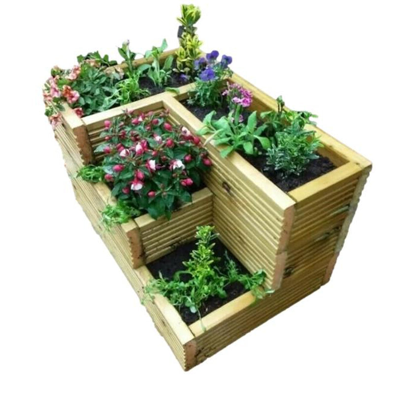 Deluxe Decking Planter 3 Tier Handmade High Quality