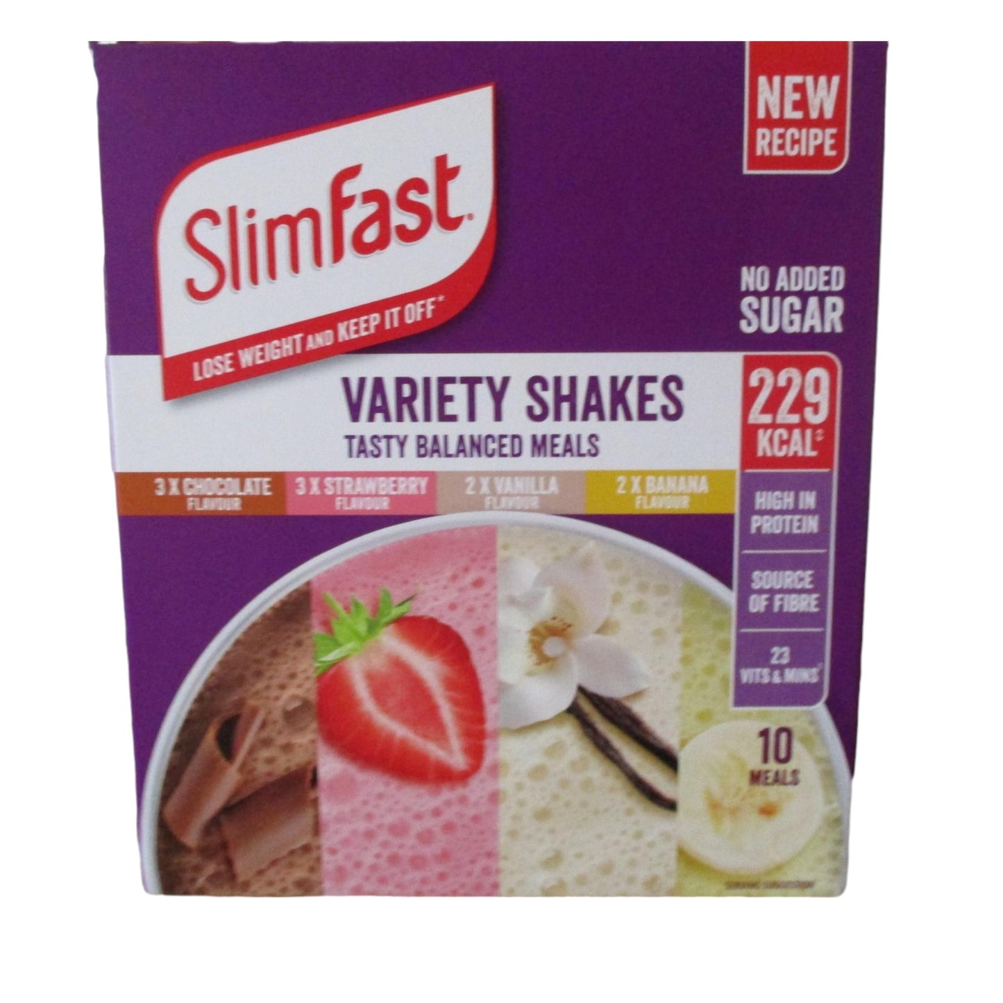 SLIM FAST Verity Packs - 10 MEALS/SACHETS 368G