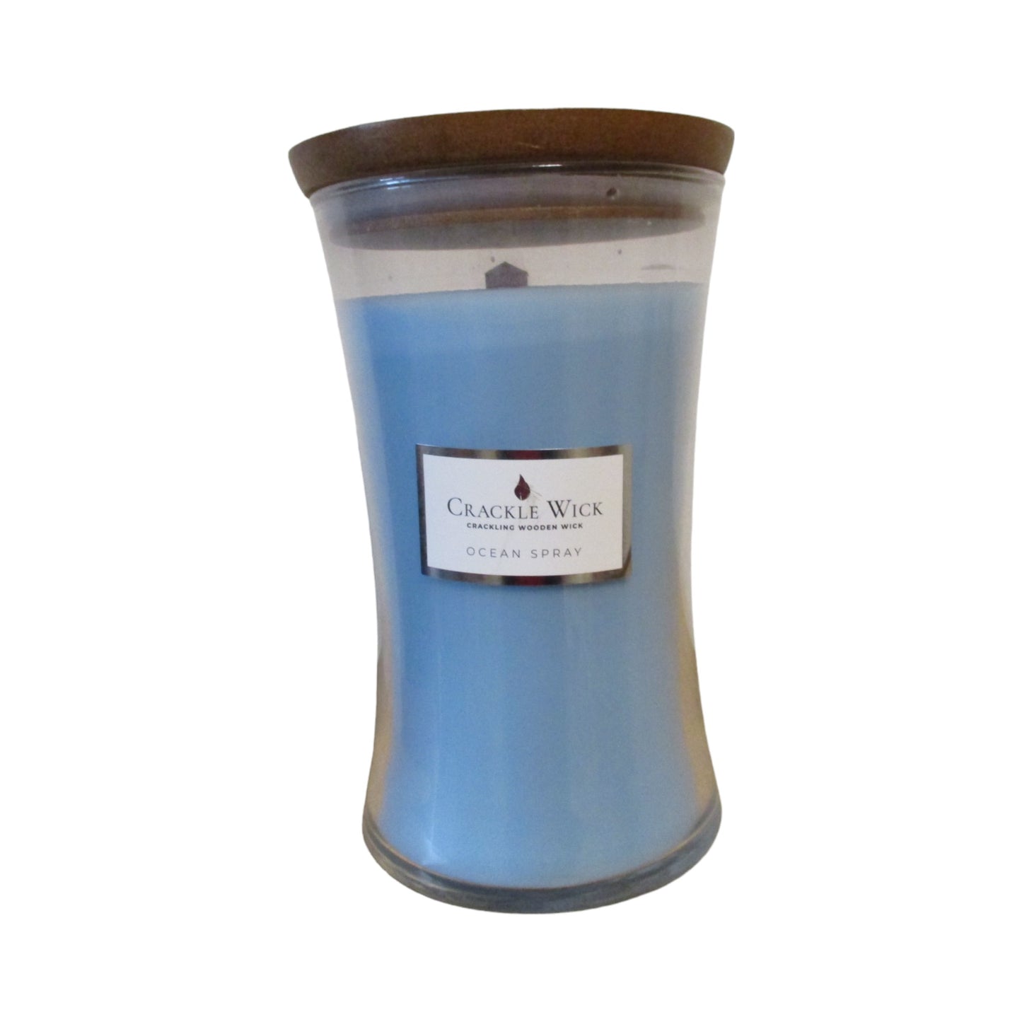 Crackle Wick - Ocean Spray - Single Wick Candle Tall Hourglass 606g