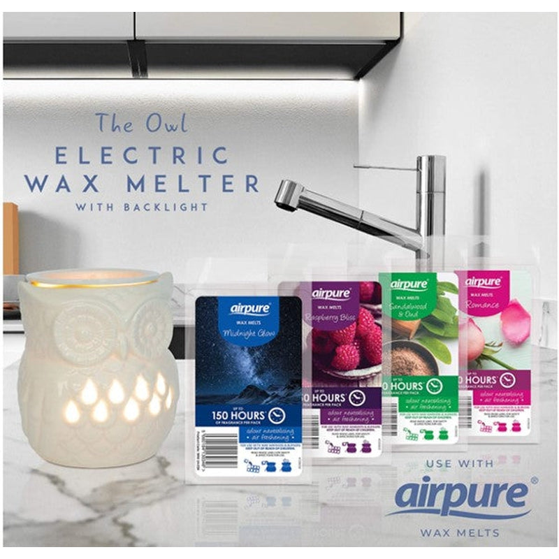 Airpure The Owl Electric Wax Melter, Flameless Melt Burner