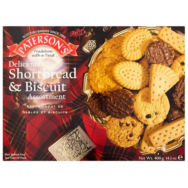 Paterson's Delicious Shortbread & Biscuit Assortment 400g.