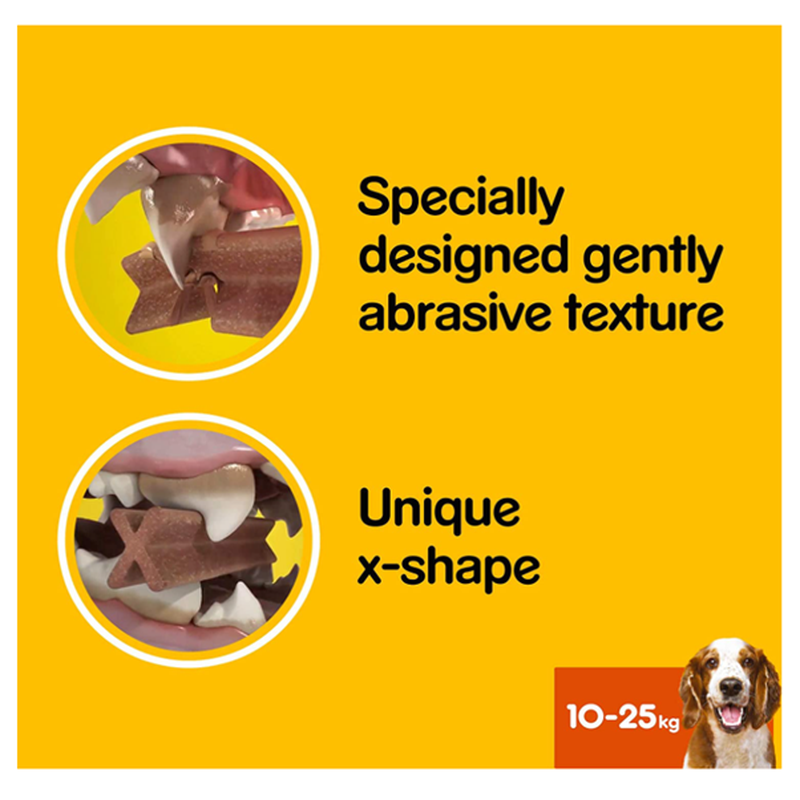 Pedigree Dentastix 2 Packs Of 28 Sticks (56 In Total) For Medium Dogs (10-25kg)