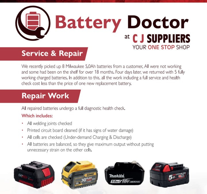 Power Tool - Battery Repairs