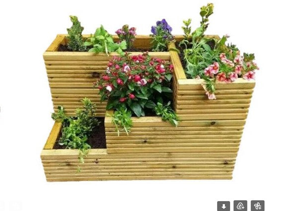 Deluxe Decking Planter 3 Tier Handmade High Quality