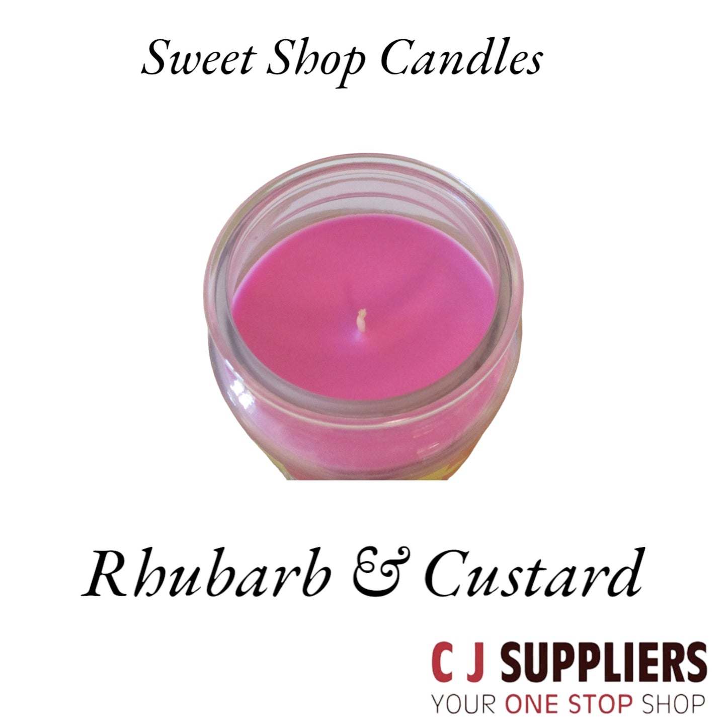 Swizzels (Sweet Shop Favorites) Squashies  Rhubarb & Custard Candle