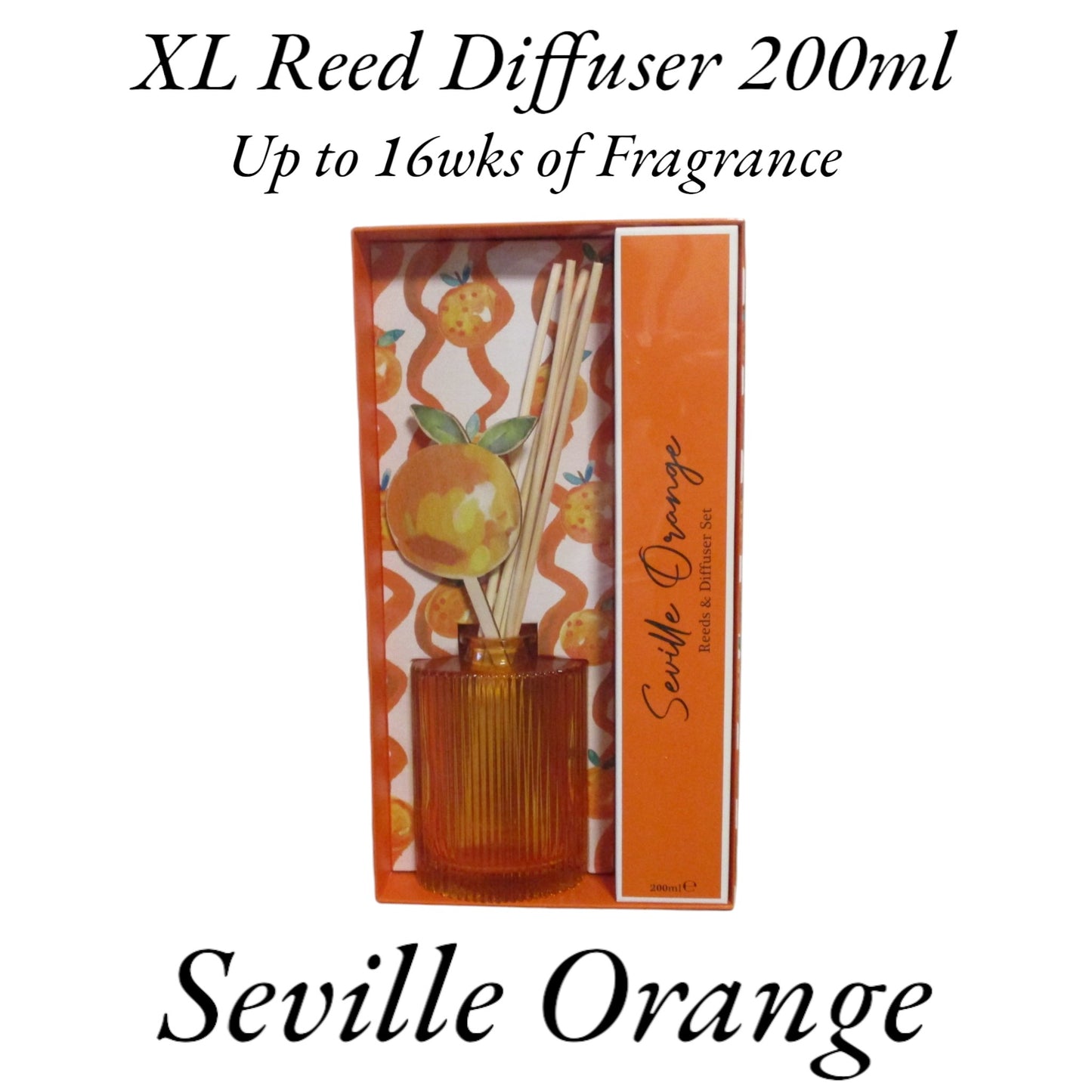 Diffuser XL - 200ml  Seville Orange - 16 weeks of fragrance