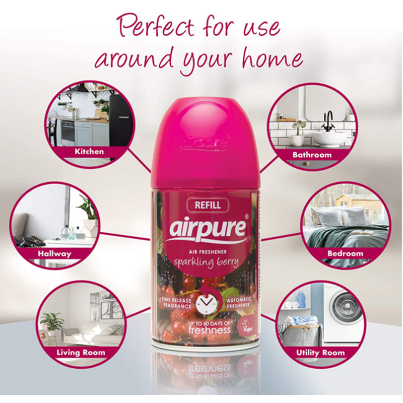 Airpure Air-O-Matic Air Freshener Refill - Sparkling Berry Fragrance x 1