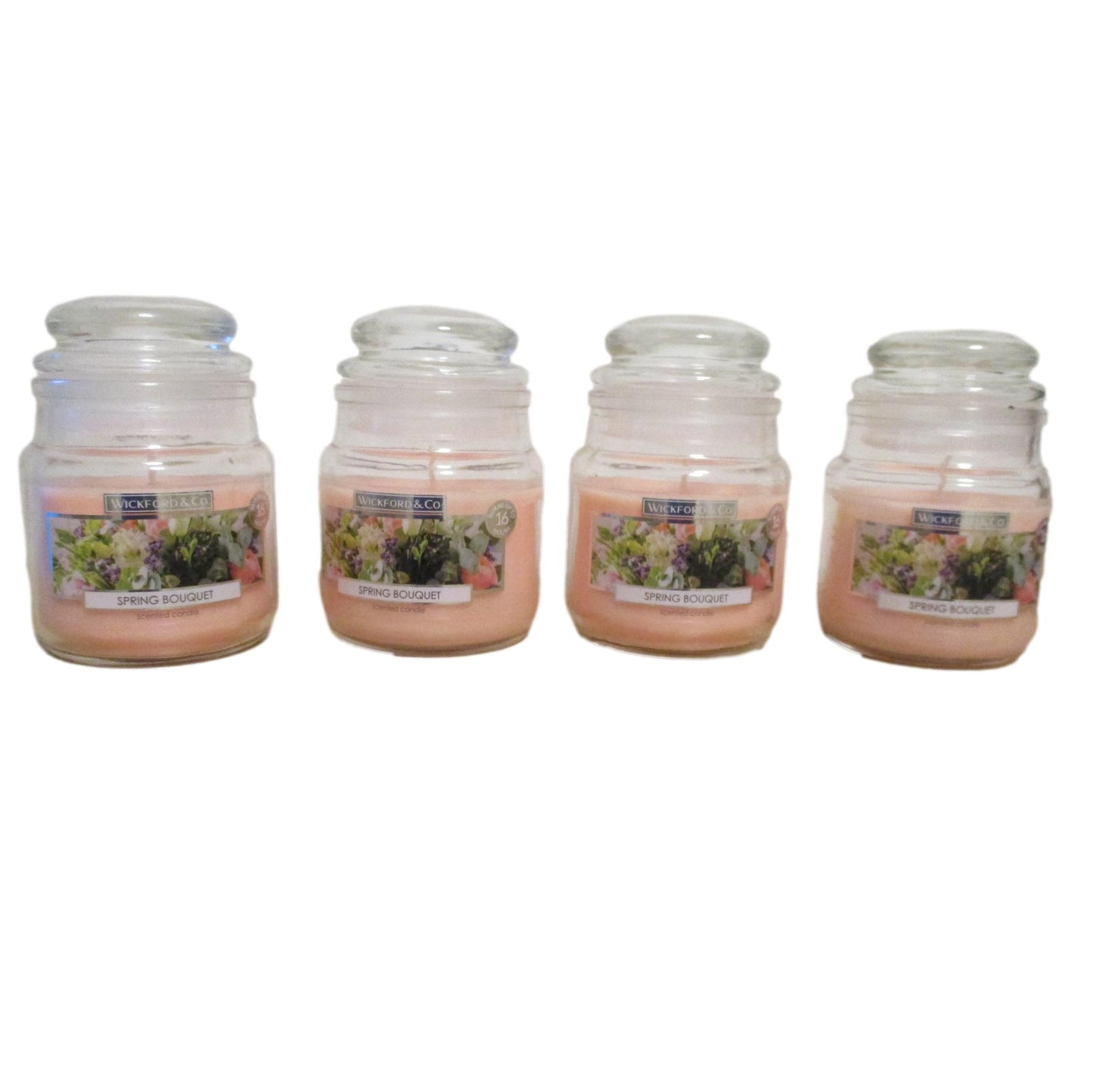 Mini Jars Luxury Fragranced - Pack of 4 Candles (Spring Bouquet)