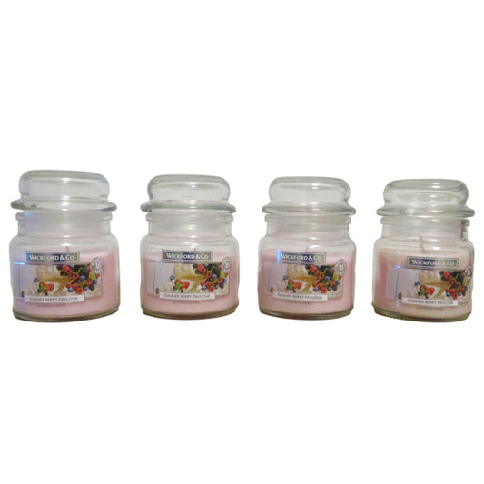 Mini Jars Luxury Fragranced - Pack of 4 Candles (Summer Berry Pavlova)