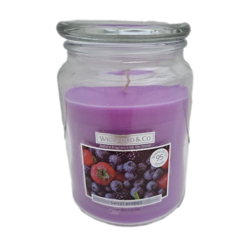 Luxury Scented Candle - (Sweet Berries) 18oz - 95hrs Burning Time