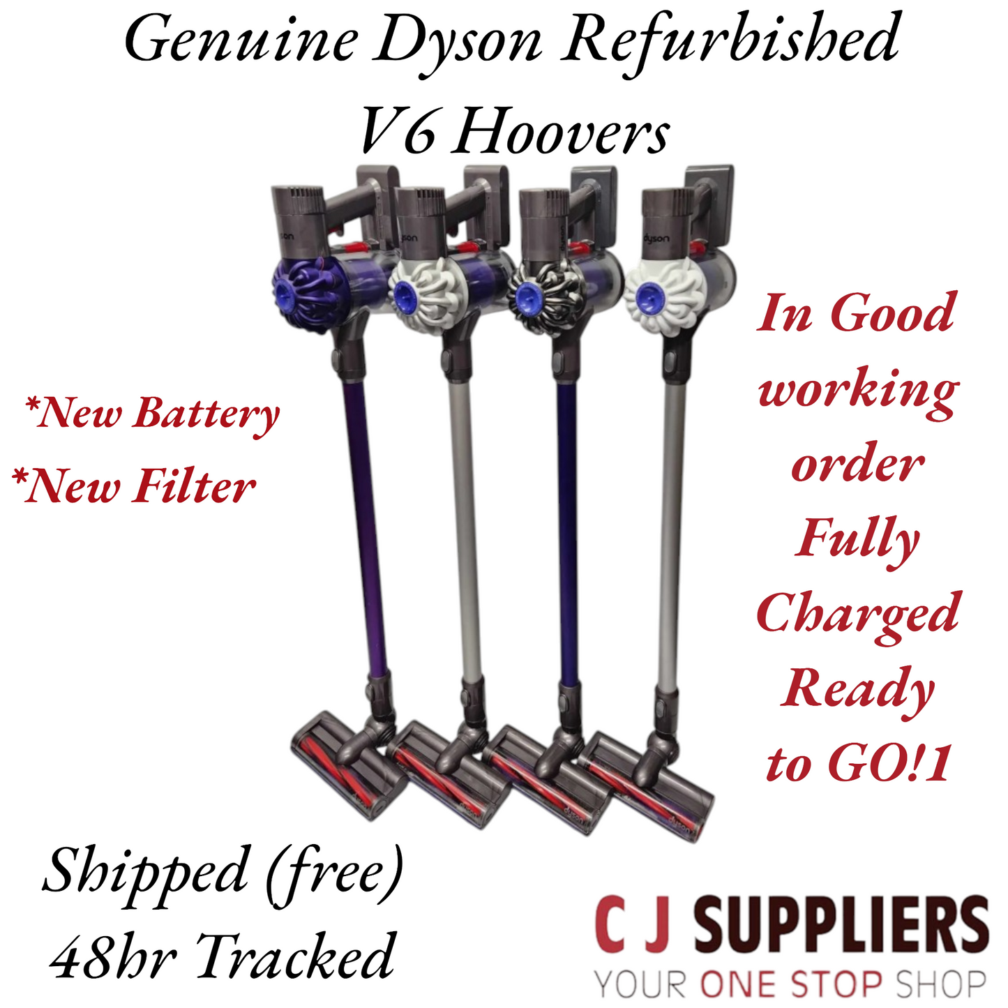 Dyson V6 | Animal Cordless Vacuum Cleaner | Serviced & Clean | New Battery