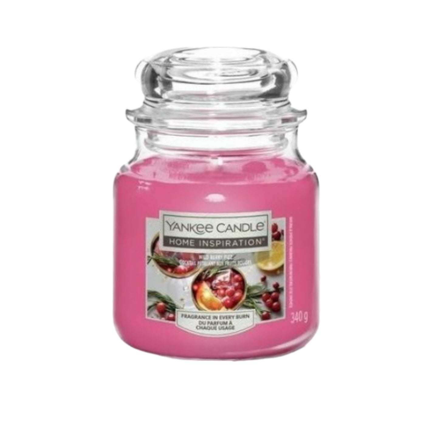 Yankee Wild Berry Fizz Medium Jar 340g