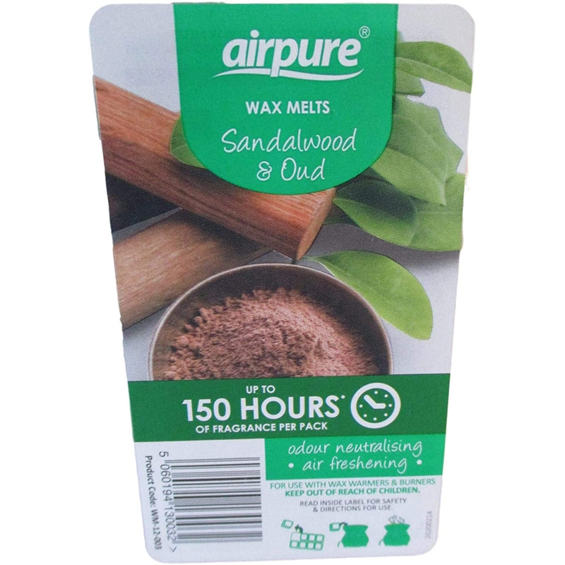 Scented Candles - Wax Melts - Air Freshening Odour Neutralising - Use with Wax Warmers or Burners 4 Flavours by Airpure - Variety Pack (1)