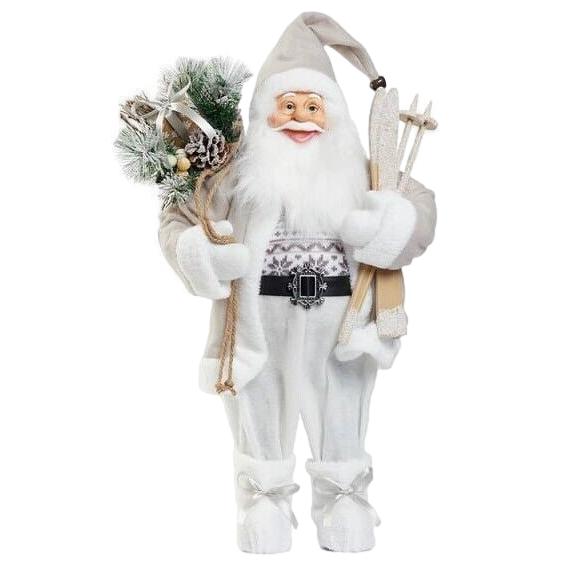 Santa Decoration Soft Plush Standing Figure- Xmas Statue 60cm