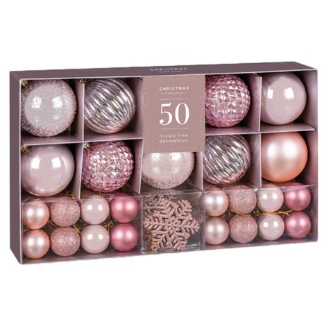 Christmas Tree Decoration Set Of 50 Gorgeous Baubles