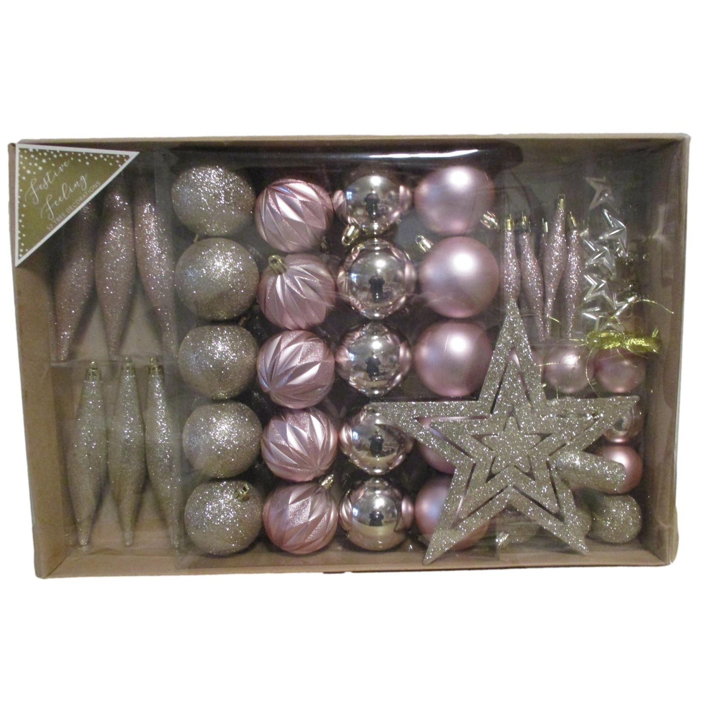 Christmas Tree Decoration Set of 52 Gorgeous Baubles